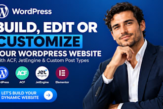 build wordpress acf jetengine dynamic listings and custom post types