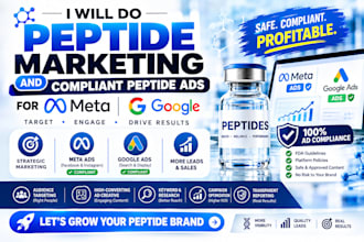 do peptide marketing and compliant peptide ads for meta and google