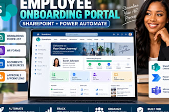 build sharepoint employee onboarding HR portal and workflow