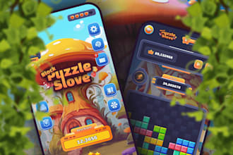 do game ui art game reskin game ads 2d mobile game development
