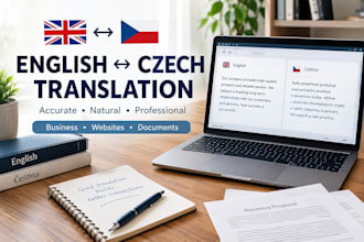 professionally translate english to czech or czech to english