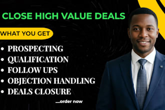 be your high ticket sales closer sales representative for b2b sales
