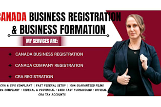 do canada business formation company registration cra registration in 24hrs