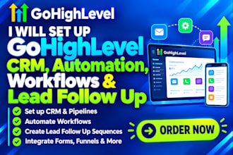 build gohighlevel ai automation crm workflow and lead follow up system