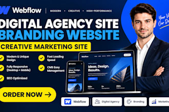 design webflow digital agency site branding website creative marketing site