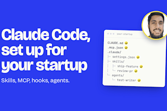 set up claude code for your startup with skills, mcp, hooks and agents