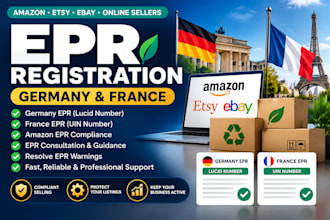 do epr registration for germany, france and amazon epr compliance