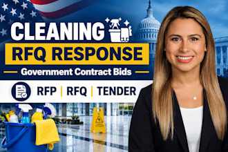 prepare cleaning rfq response for government contract opportunities