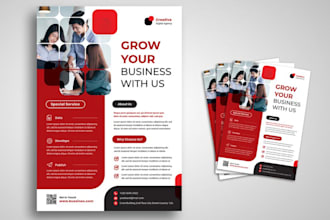 design promotional brochure, marketing flyer and branded business materials