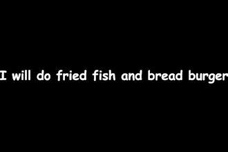 do fried fish and bread burger