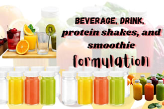do beverage, drink, smoothie, and protein shakes formulation