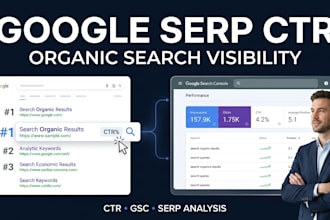 optimize google serp ctr organic traffic and search visibility with seo