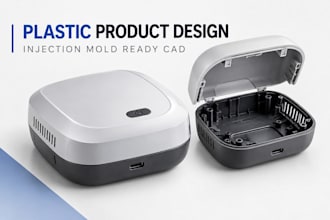 design plastic products, enclosures, bottles blow injection mold ready cad files