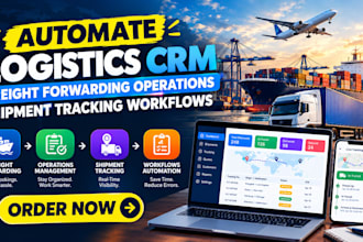 automate logistics crm freight forwarding operations shipment tracking workflows
