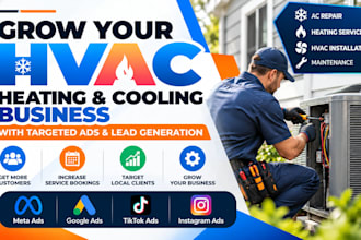 grow hvac, heating and cooling businesses with targeted ads and lead generation
