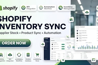 automate shopify supplier inventory sync, stock updates and product sync