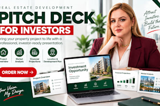 design real estate funding for property investor,  real estate marketing pitch