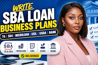 write sba loan business plans 7a 504 microloan eidl usda bank