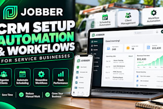 construction jobber CRM lofty podio integration xero zap workflow monday crm