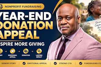 create year end fundraising campaign donation appeal for nonprofit