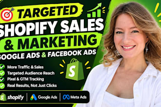 boost shopify sales shopify marketing google ads and facebook meta ads marketing