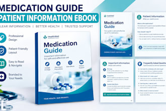 design medication guides, patient information ebook for healthcare brands