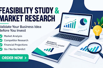 rite a market research and feasibility study