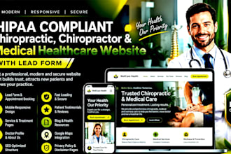 hipaa compliant chiropractic, chiropractor and medical healthcare website