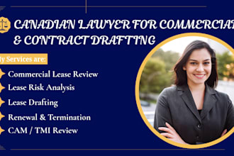 review and draft your commercial lease as a canadian lawyer