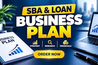 write an sba and bank loan business plan with financial projections