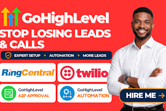 setup ghl voip ringcentral nextiva twilio quo dialpad aircall IVR a2p messaging
