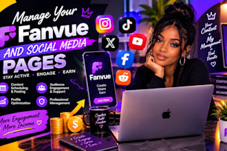 manage your fanvue and social media pages