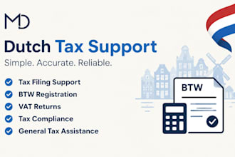 do dutch tax filing, btw registration, vat returns, and tax support