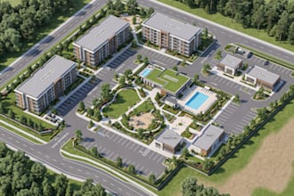 create 3d isometric site maps, property layouts, resort maps and site plans