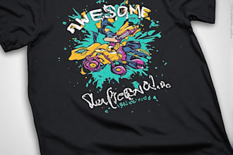 awesome t shirt design typography graphic t shirt designs