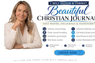 design prayer journal, christian journal, daily devotional, KDP journal