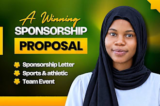 write winning sponsorship proposal, sponsorship letter for event sport athletic