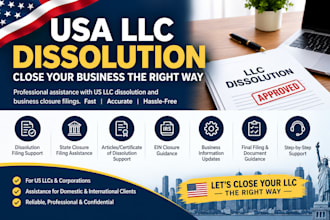 dissolve your US llc and handle state closure filings