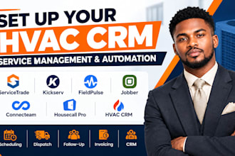 setup servicetrade kickserv fieldpulse jobber connecteam housecall pro hvac crm