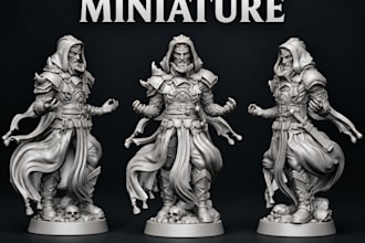 sculpt your custom dnd rpg character miniature stl for 3d printing