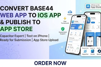 convert your base44 web app to ios app and publish to app store