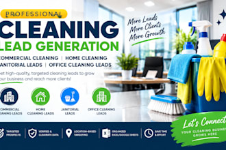 generate cleaning leads commercial cleaning home cleaning leads janitorial leads
