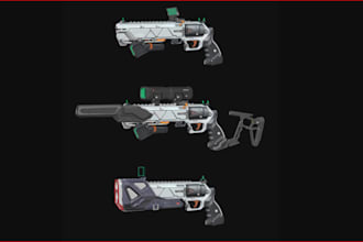 create custom 3d hard surface prop models