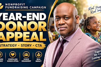 create nonprofit fundraising campaign year end donor appeal