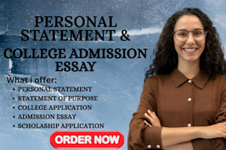 edit and polish personal statement for university and college applications essay