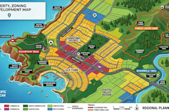 create property map with parcel boundaries zoning land use data and gis mapping