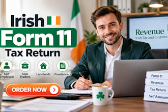 file irish form 11 tax return, self assessment, self employed tax, landlord tax