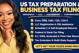 prepare and fax form 1120 1065 1040 US tax return filling cpa llc registration