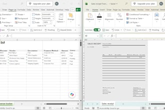 accurately enter your daily invoices and receipts into excel