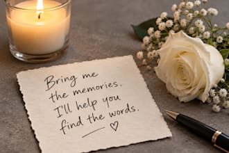 help you write a heartfelt eulogy or celebration of life speech
